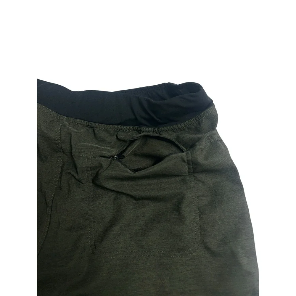 Prana‎ Peak To Creek Shorts Men's Size XL Performance Black Olive Green